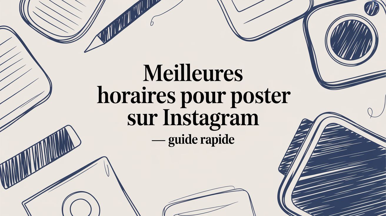 meilleures horaires pour poster sur instagram — guide rapide