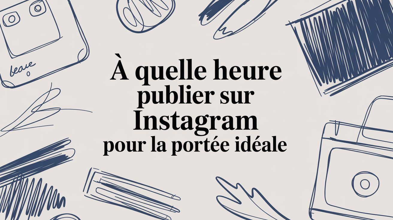 A quelle heure publier sur instagram pour la portée idéale